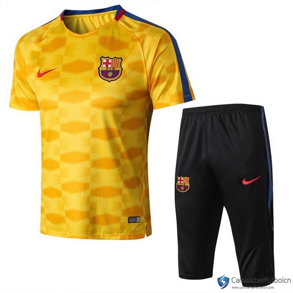 Camiseta Entrenamiento Barcelona Conjunto Completo 2017-18 Amarillo